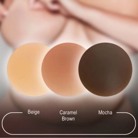 Seamless Nude Silicone Reusable Nipple Covers (Mocha) - Picture 5 of 9